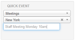 zcalendar quickevent